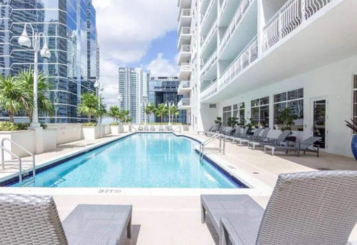 Image 6 of 36th floor Brickell bay view 1BR 2 Queens and Sofa Bed