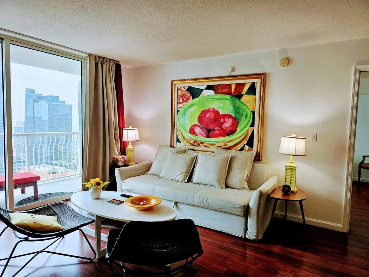 Image 4 of Brickell Miami Unit, Amazing view, balcony, Pool, 1 free Parking