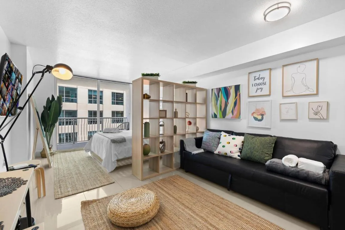 Image of Chic Studio Apt at Brickell with Pool