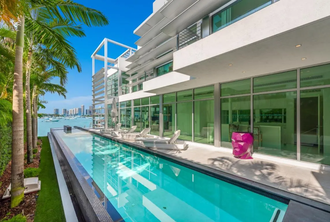 Image of Indulge in Waterfront Elegance Your Ultra Luxury Miami Beach Estate Beckons!