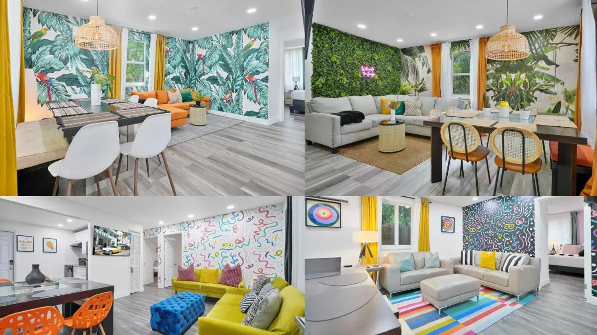 Image of Vacay Spot Wynwood Fun 8 to 28 Guests 4 Kitchens 2 BBQ, Patio vibes, Prime LOC! 6 blocks away from Bars, Nite Clubs, Res, Shops