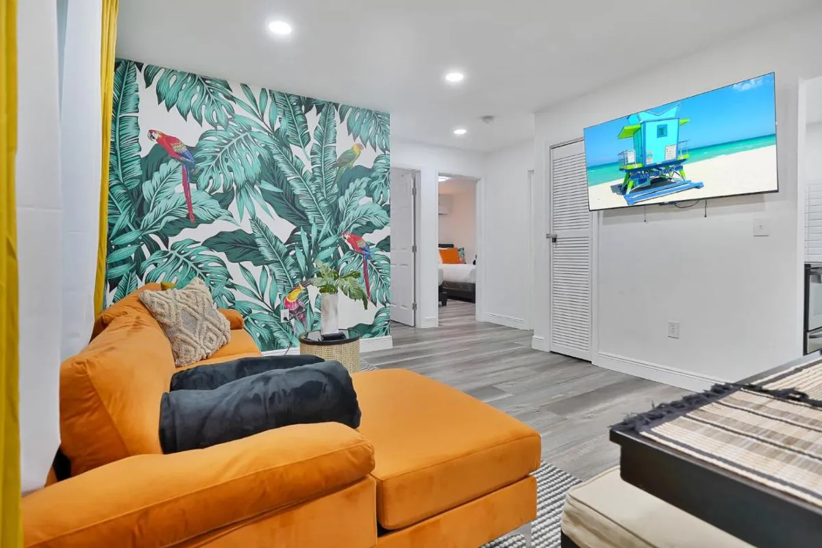 Image 4 of Vacay Spot Wynwood Jungle Getaway, Shower Massage jets, BBQ, Patio LED vibes, Prime LOC! 6 blocks away from Bars, Nite Clubs, Res, Shops